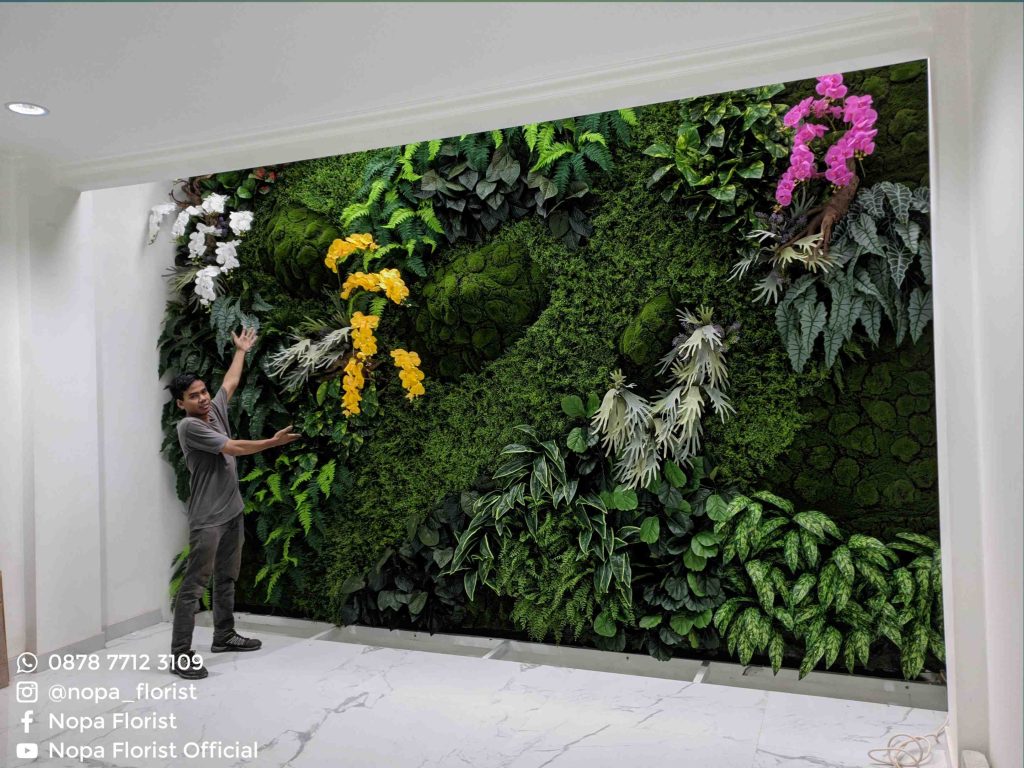 Jasa Pemasangan Taman Vertikal Garden Sintetis