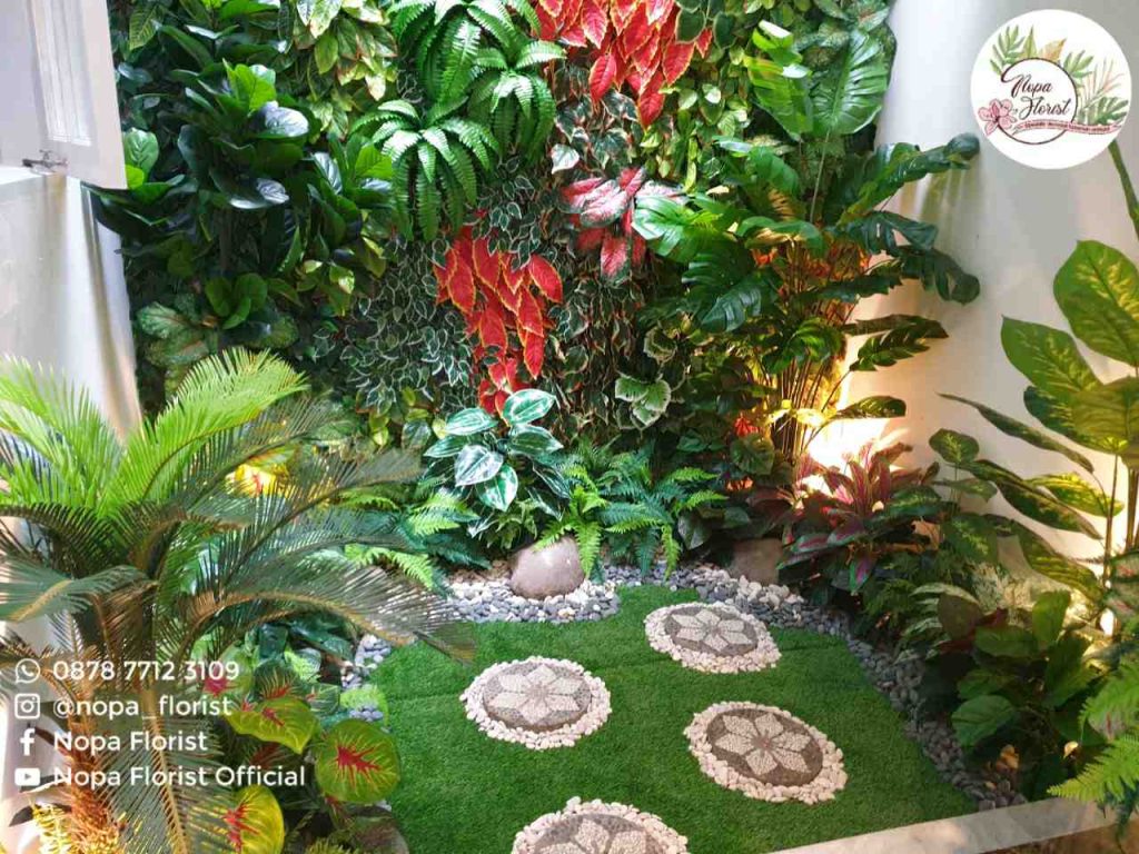 dekorasi taman sintets mini garden artifisial