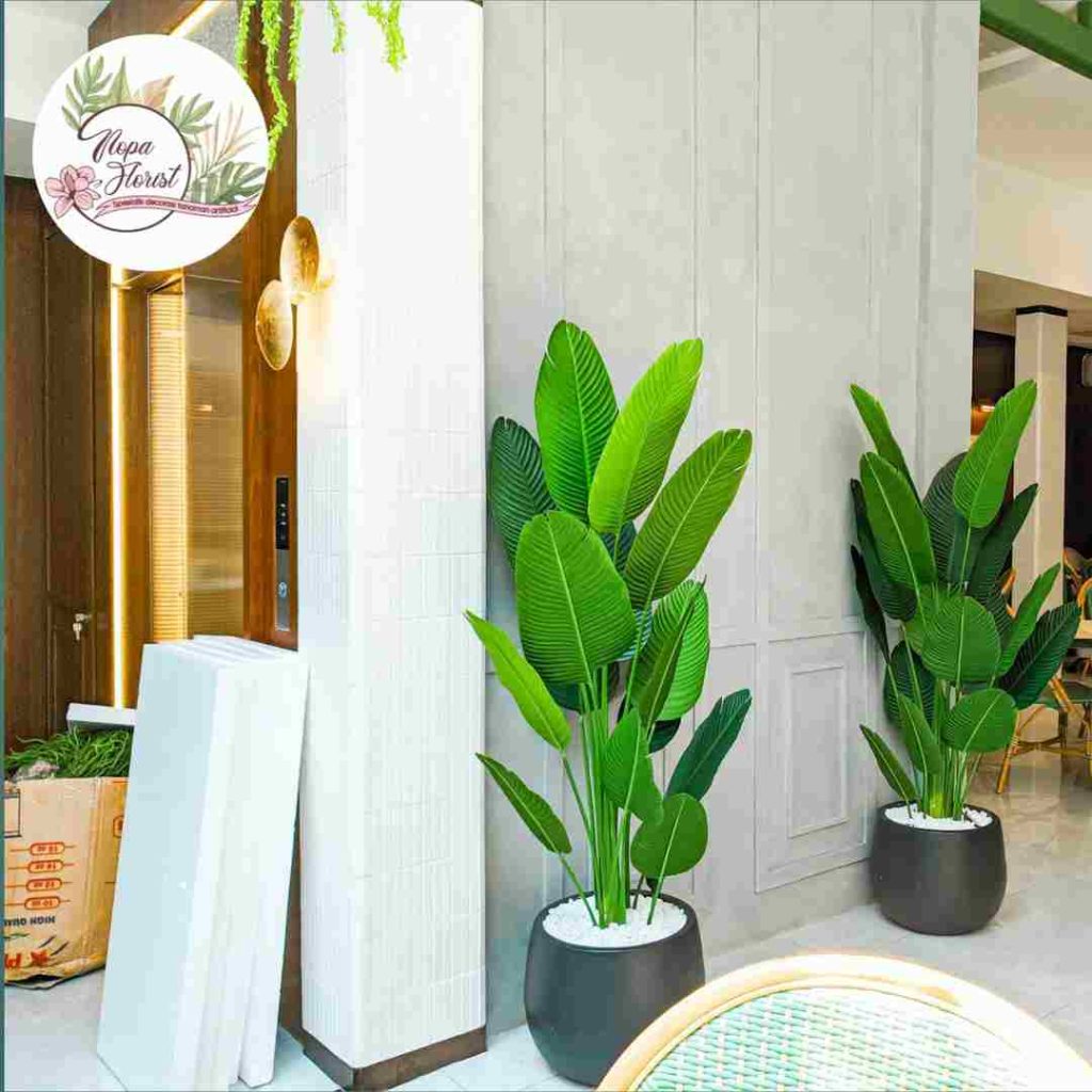 Pohon Pisang buatan Dekorasi Rooftop
