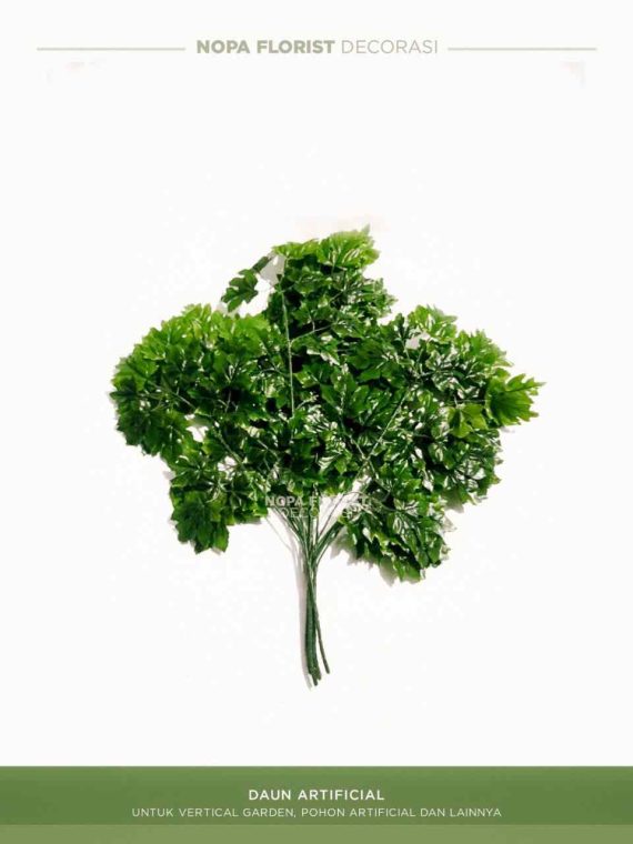 Daun Maple hijau artificial