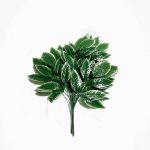 Daun Mangga list putih Artificial