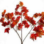 Daun Maple Cokelat tiruan