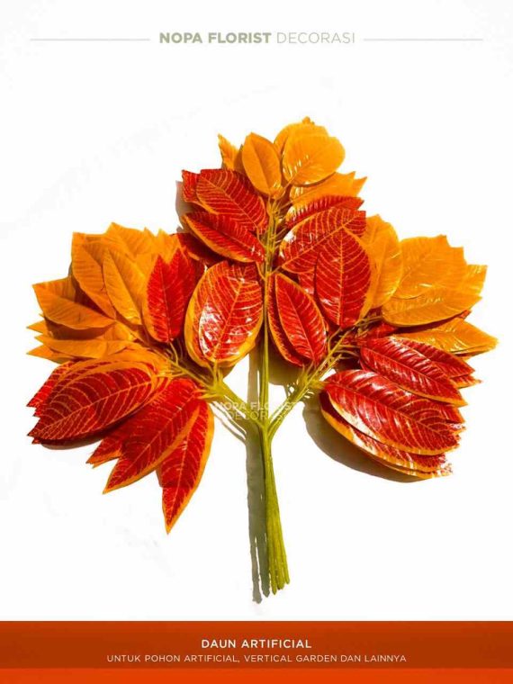 Daun mangga orange sintetis